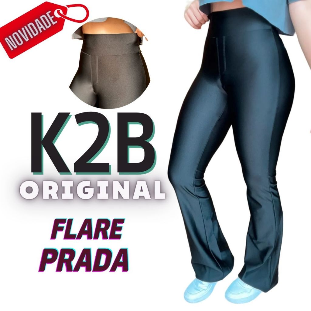 Flare Legging K2b Acetinada Cirrê Original Montaria