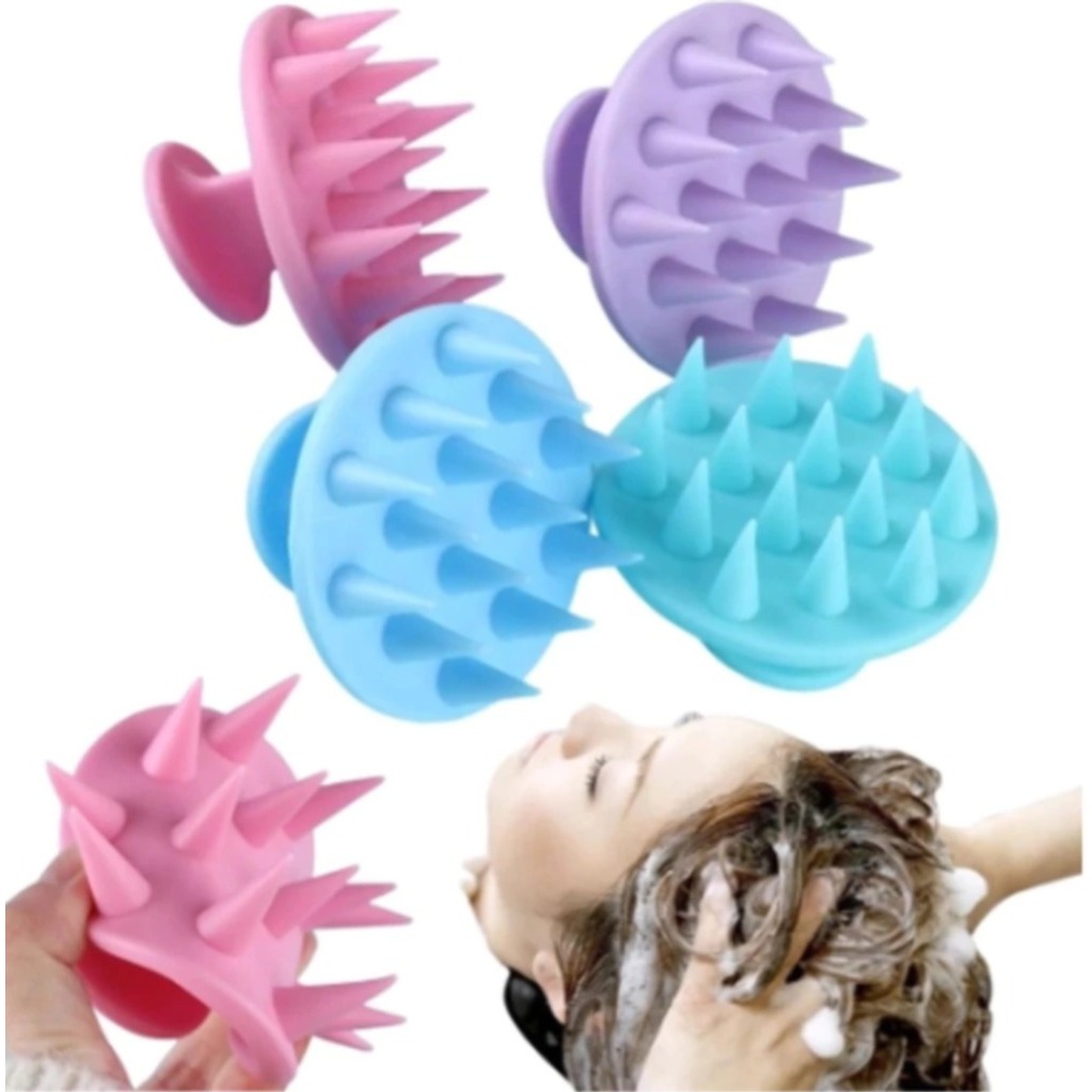 Escova Massageadora Capilar - Escova Massageadora para Lavar Couro Cabeludo