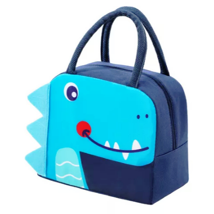 🎒 Lancheira Infantil Escolar | Dino, Ursinho, Pinguim | Impermeável e Leve