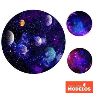 Painel Redondo Festa Planetas Galáxia Em tecido Sublimado Decorativo 1,50m Com Elástico em Oferta na Shopee