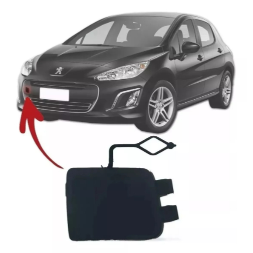 Tampa de Reboque do Para-choque Dianteiro para Peugeot 308 ano 2012 até 2016 - Referência: 4020