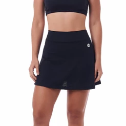 Short Saia Fly Preto Com Bolso Snd Fitness