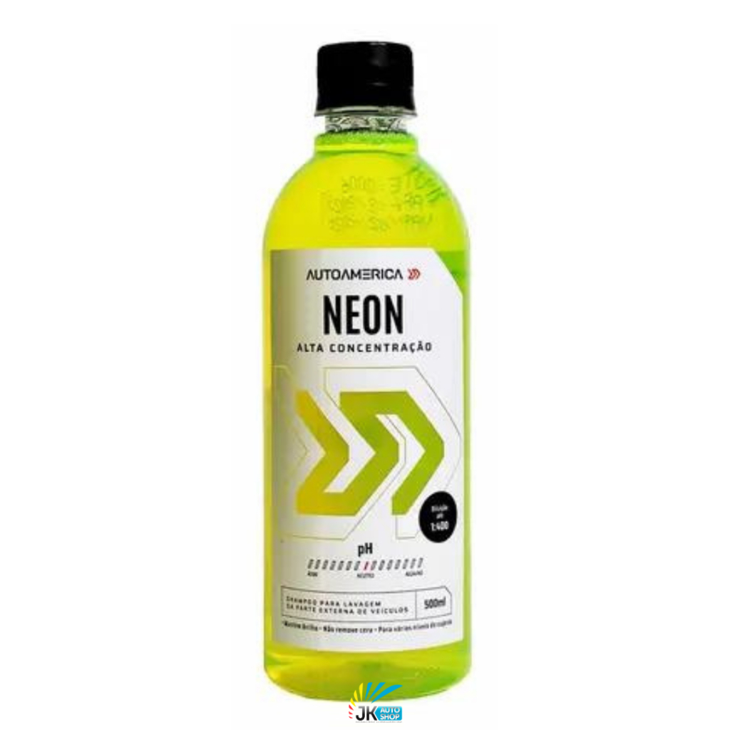 Shampoo Automotivo Neon 500ml Neutro Alta Concentração Autoamerica