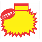 100 unidades Cartaz Splash Oferta  Supermercado Placa Duplex  12X15 cm