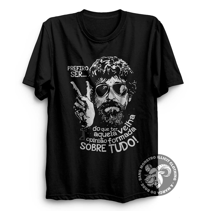 Blusa raul seixas rock camiseta preta masculina raul seixas em Oferta na Shopee