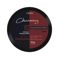 Pomada Modeladora Cless Charming Men Extra Forte Molhado 50g