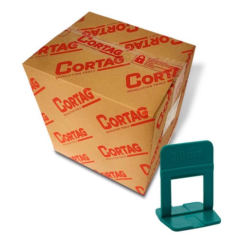 Espaçador Slim 2mm 1000 Peças Cortag 62418 Nivelador