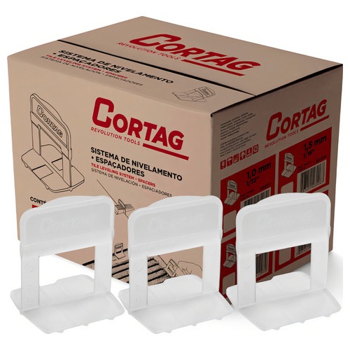 Espaçador Tradicional 3mm 500 Peças Cortag 62413 Nivelador