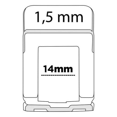 Detalhes do Espaçador Slim 1,5mm 1000 Peças Cortag 62417 Nivelador