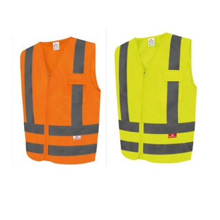 Colete de Proteção Refletivo Amarelo ou Laranja com 1 Bolso em Oferta na Shopee