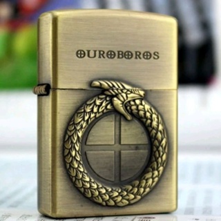 Acendedor Tipo Zippo Ouroboros Maçonaria em Oferta na Shopee
