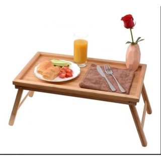 Mesa Café Da Manhã almoço Bandeja BambuPes Dobravel em Oferta na Shopee