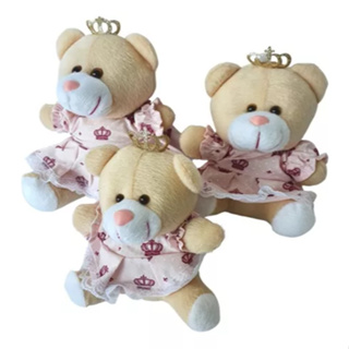 Trio De Ursinhas Para Nicho Ursinha Princesa Coroa Decoração em Oferta na Shopee