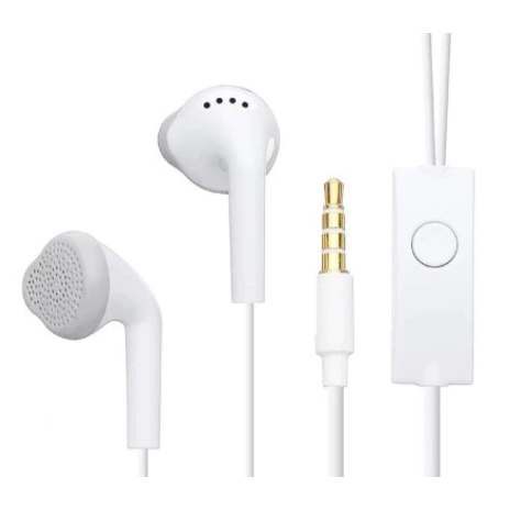 Fone De Ouvido com microfone Branco/Preto K4 K8 K9 K10 K12 Prime J6 J7 J8 A10 A10S A20 G5 Plus K40S K50S k