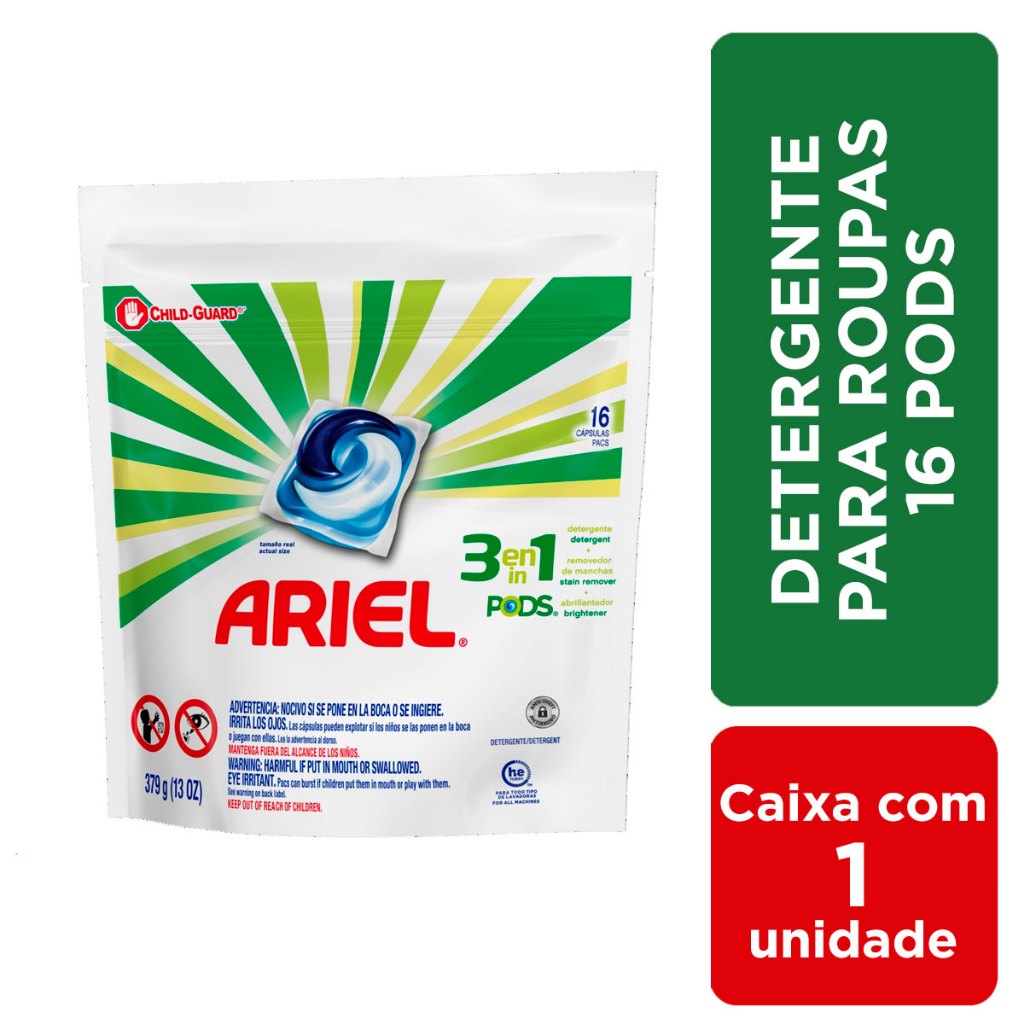 Ariel Pods 16 Cápsulas: Onde Comprar | BuscaProdutos