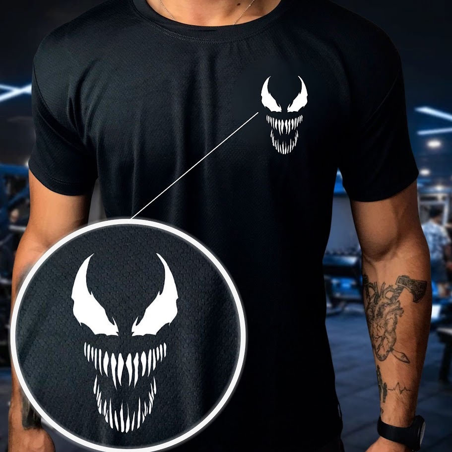 Camisa Dry Fit  Masculina - Modelo V.N.M Academia, Corrida, CrossFit, Ideal Para Treinos Intensos em Oferta na Shopee