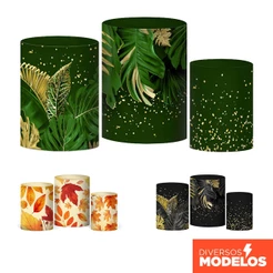 Capa Cilindro Folhagem Trio Veste Fácil Em Tecido Com Elástico Para Festas - Diversos Modelos