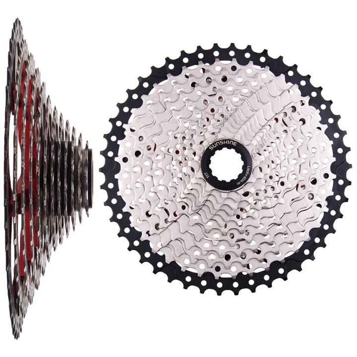 Catraca Cassete 9V/10V/11V 36/40/42/46/50/52d 11v Padrão Shimano Marcha K7 Mtb Para Bike