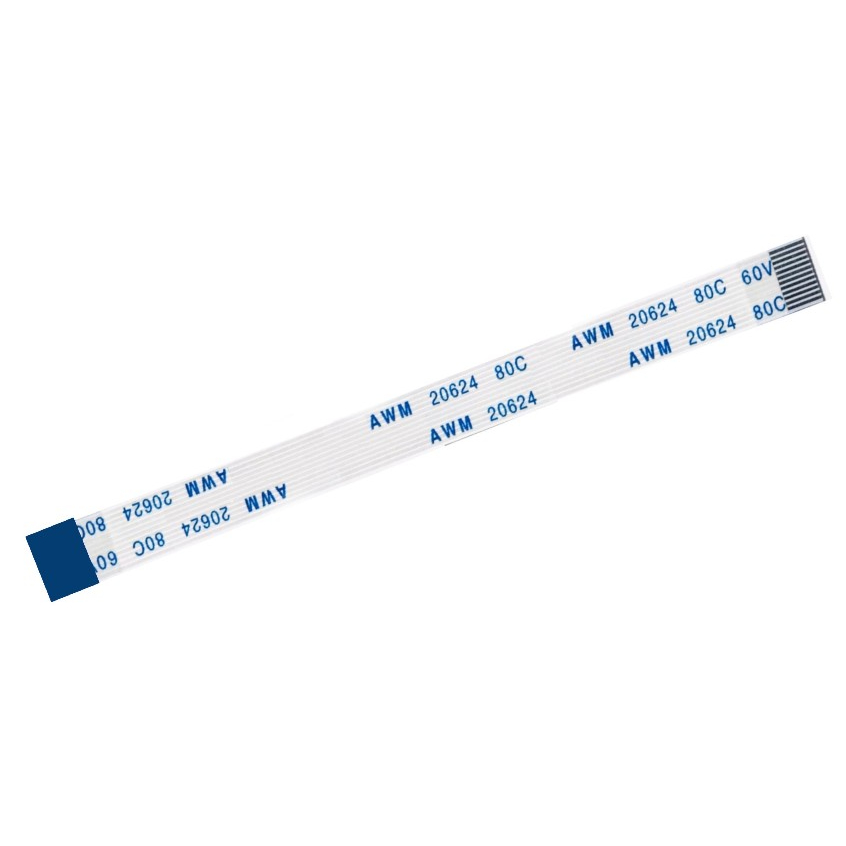 1 Cabo Flat 12 Vias Invertido 10cm X 0,6cm - Compatível P/ Notebook Cce Chromo 746p