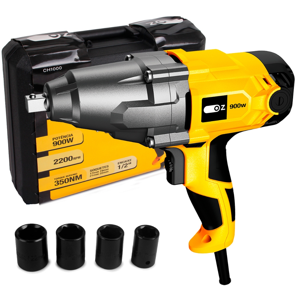 Imagem Chave De Impacto Eletrica Reversível 1/2 900w C/ Maleta