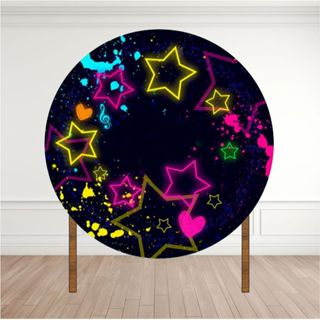 Painel de Festa Stars Tecido Poliéster Sublimado com elástico em Oferta na Shopee