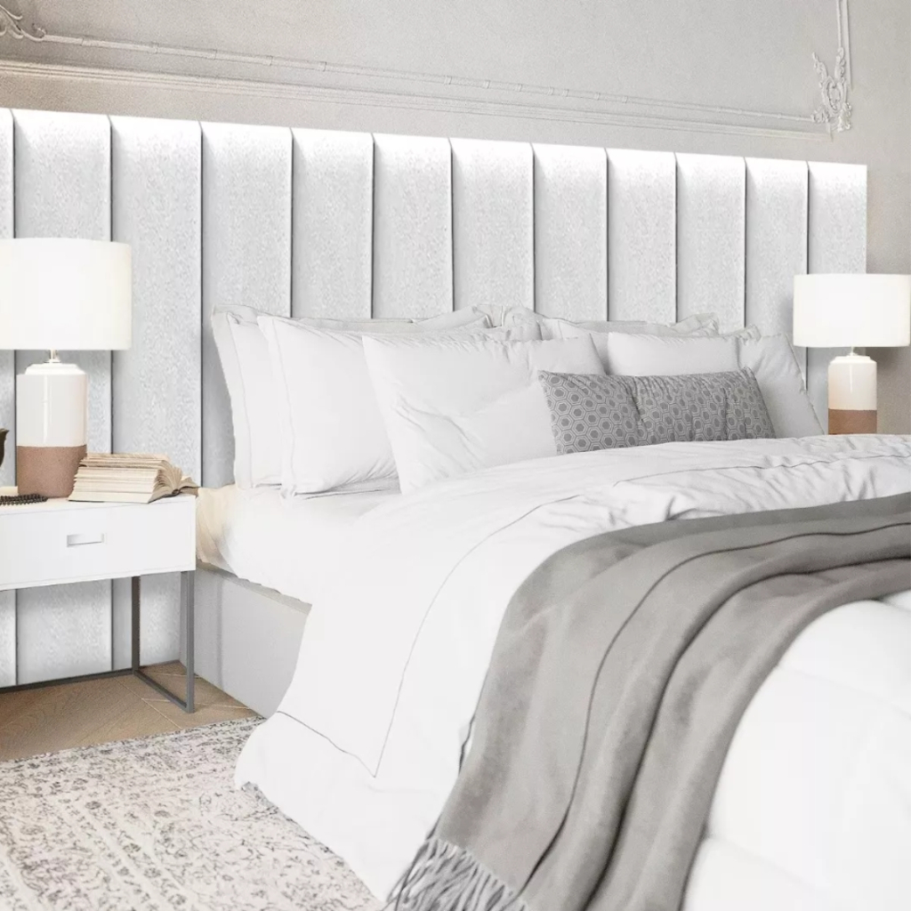 Kit 10 Cabeceira de Cama Casal Box King Estofada Modulada 2,00mx60cm Papel Parede Adesivo em Oferta na Shopee