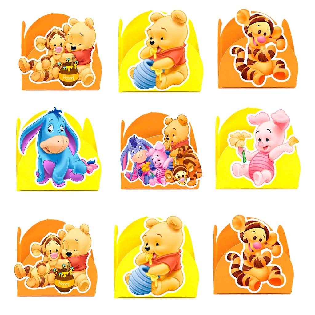 100 Forminhas Ursinho Pooh  Brigadeiro Festa Infantil