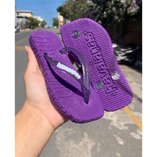 Kit com 12 Pares de Chinelo de Dedo Infantil com Gliter Verão Casual em Oferta na Shopee
