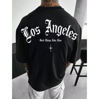 Camiseta Oversized Los Angeles Estilo Gringo Camisão Estampado Streetwear Hip Hop Camisa Hip Hop em Oferta na Shopee