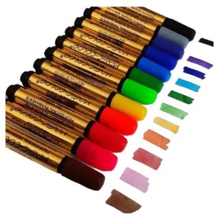 Kir marcadores Estojo Canetas Magic Color 12 Cores em Oferta na Shopee