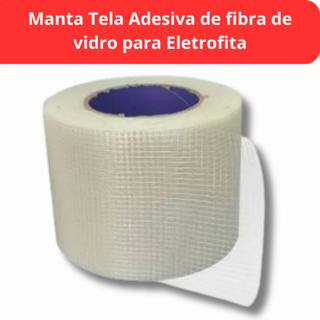 Tela Adesiva de fibra de vidro para Eletrofita- Manta para Eletrofita (1 á 10  METROS) em Oferta na Shopee
