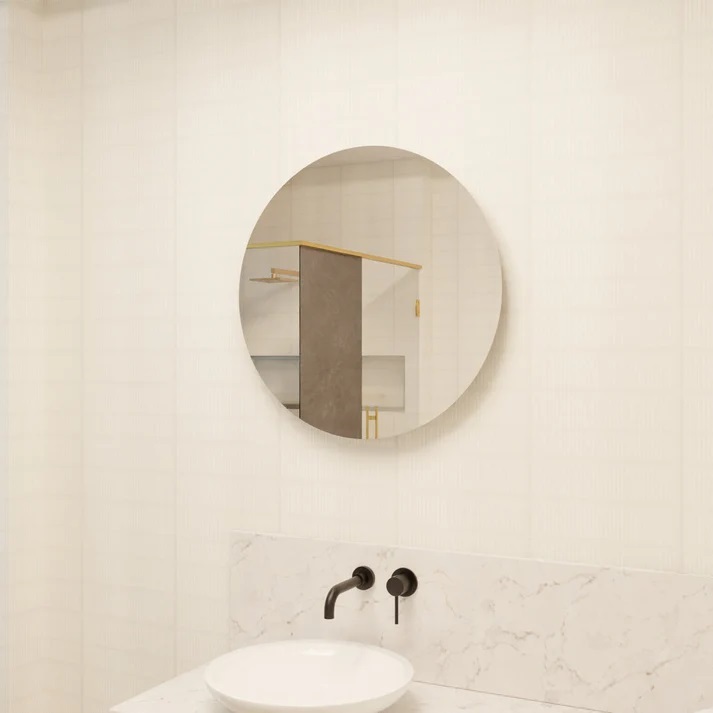 Espelho Redondo Grande 80CM x 80CM 90CM x 90CM 1Metro Para Banheiro Quarto Sala Decorativo Parede Vidro Lapidado em Oferta na Shopee