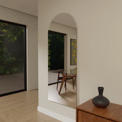 Espelho Grande Orgânico 150cm x 60cm 170cm x 70cm Corpo Inteiro Chão Quarto Sala Banheiro Holl Grande Luxo Lançamento