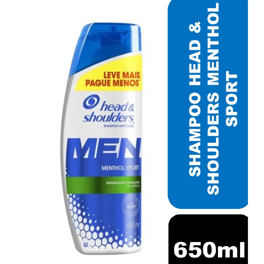 Shampoo Head & Shoulders Anticaspa Menthol Sport 650ml