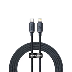 Baseus Cabo Turbo p Apple iPhone 20w Tipo-c / Lightning 2m Nylon Trançado Ultra Resistente Reforçado