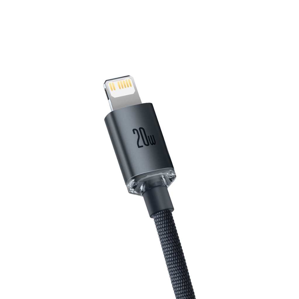 Detalhes do Baseus Cabo Turbo p Apple iPhone 20w Tipo-c / Lightning 2m Nylon Trançado Ultra Resistente Reforçado