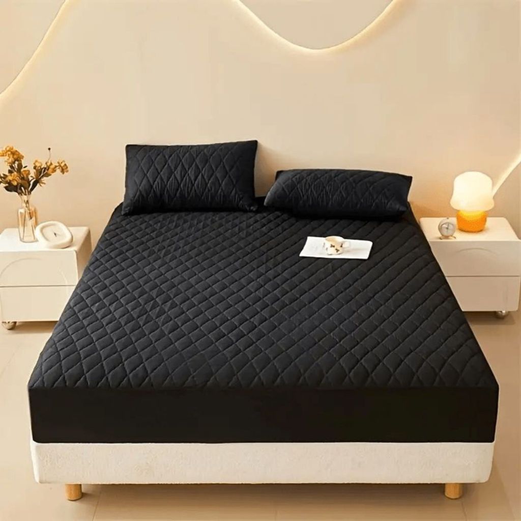 Kit Capa Impermeável para Colchão Casal + 2 Porta Travesseiro Impermeáveis  - CC