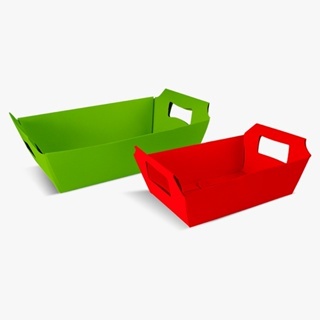 10 Cesta de Papel 13,5 x 9,5 x 4 cm - Cores lisas