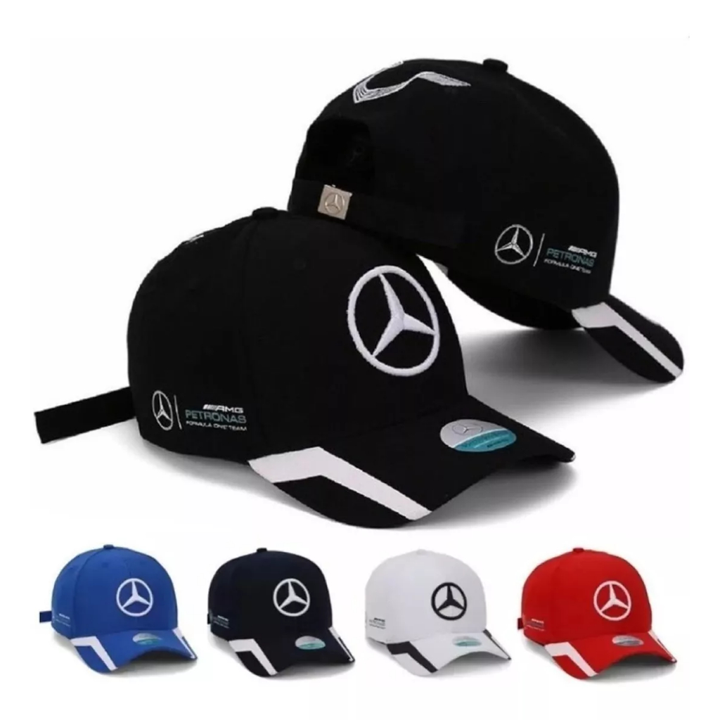 Boné Mercedes Benz Petronas Amg Strapback Fita Fitão Cores em Oferta na Shopee