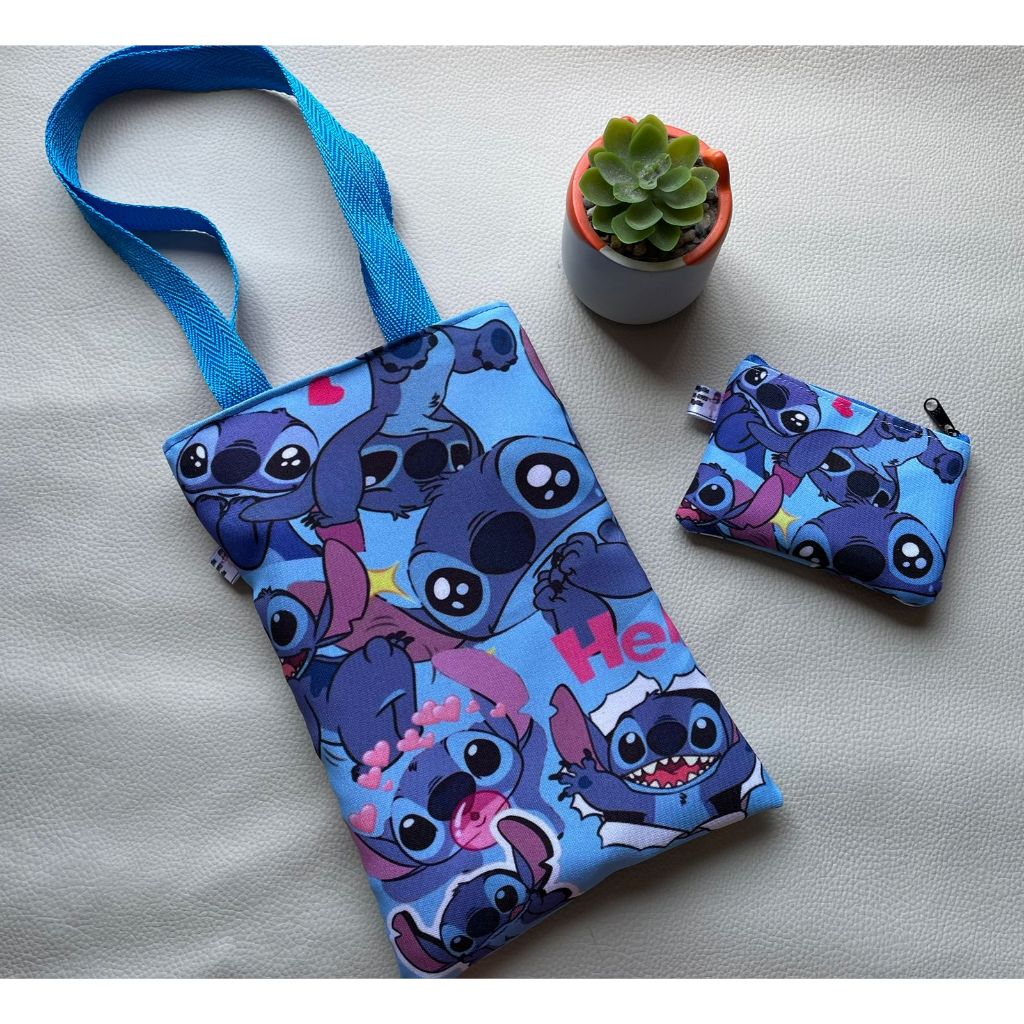 Kit Sacola e Porta Moedas Stich
