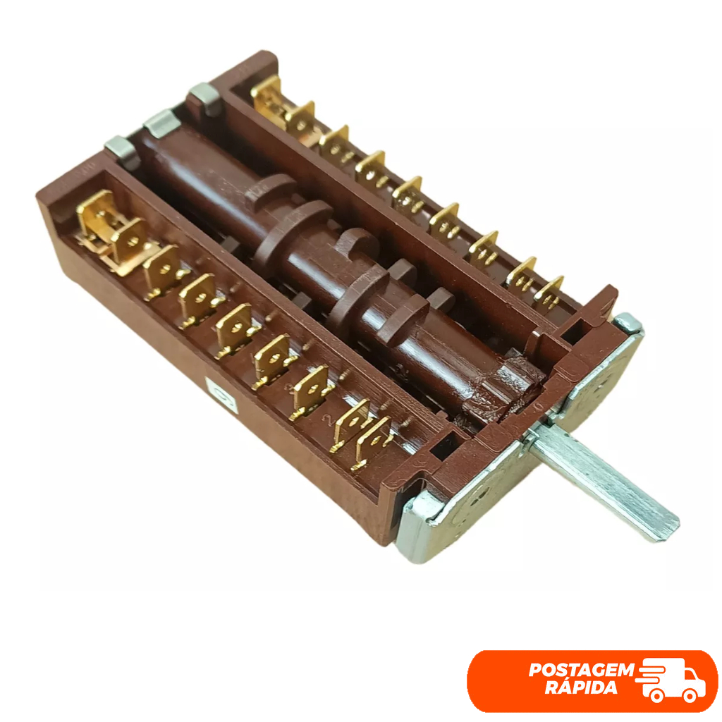 Chave Seletora De Função P/ Forno De Embutir Philco Pfe75pi Original