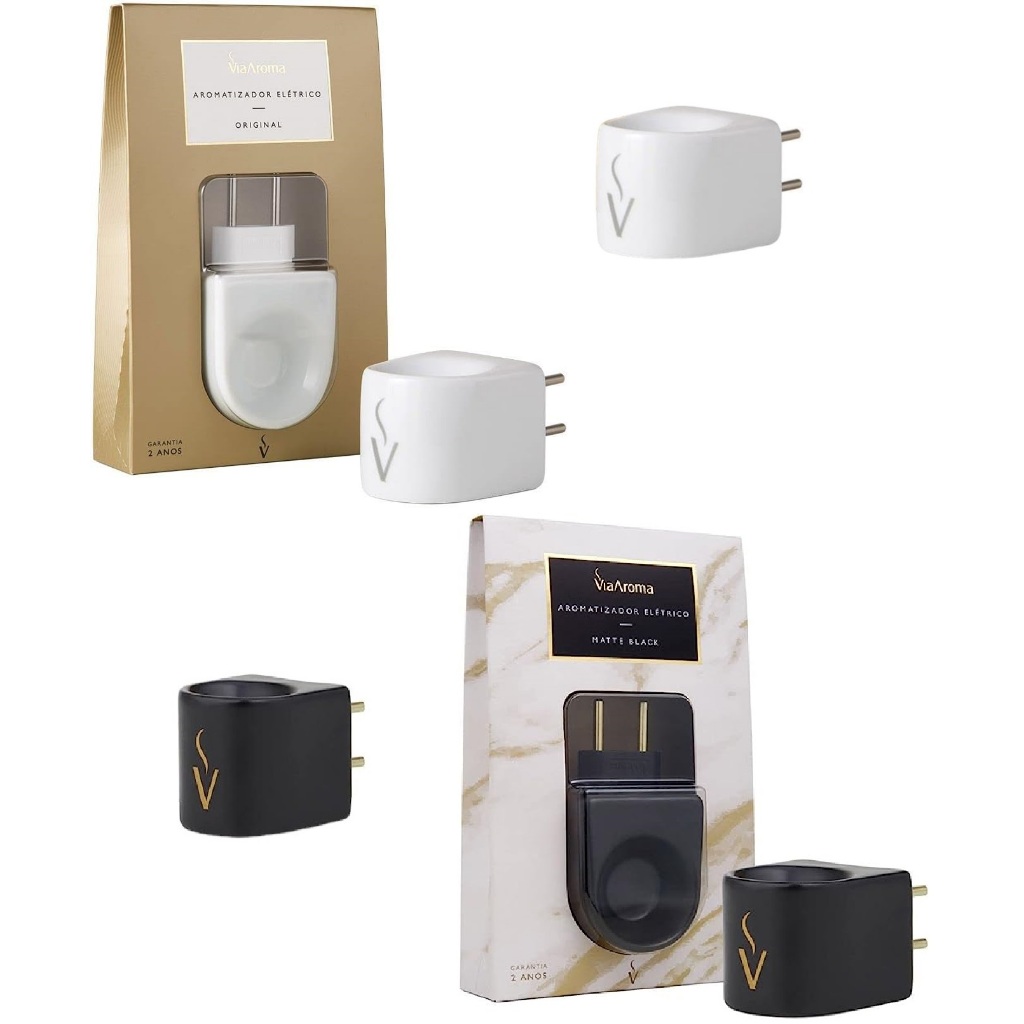 Aromatizador Difusor  Elétrico Bivolt Porcelana - Via Aroma em Oferta na Shopee