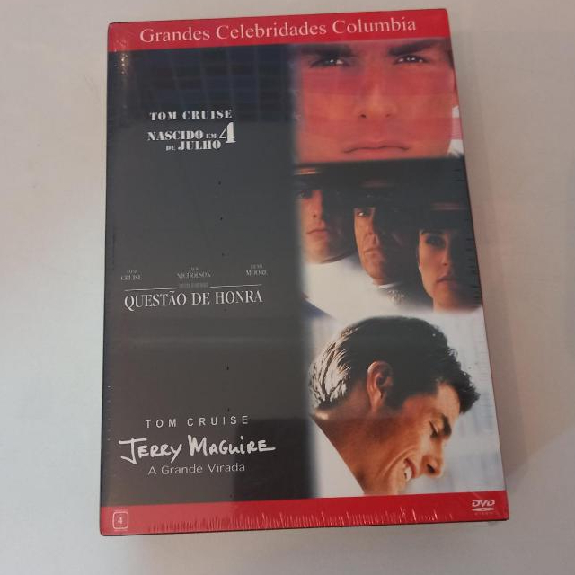 Dvd Box - Coleção Tom Cruise - Box Raro -  3 Filmes - Lacrado