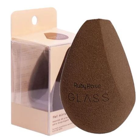 Esponja De Maquiagem Flat Mirror Glass Ruby Rose ultra macia em Oferta na Shopee