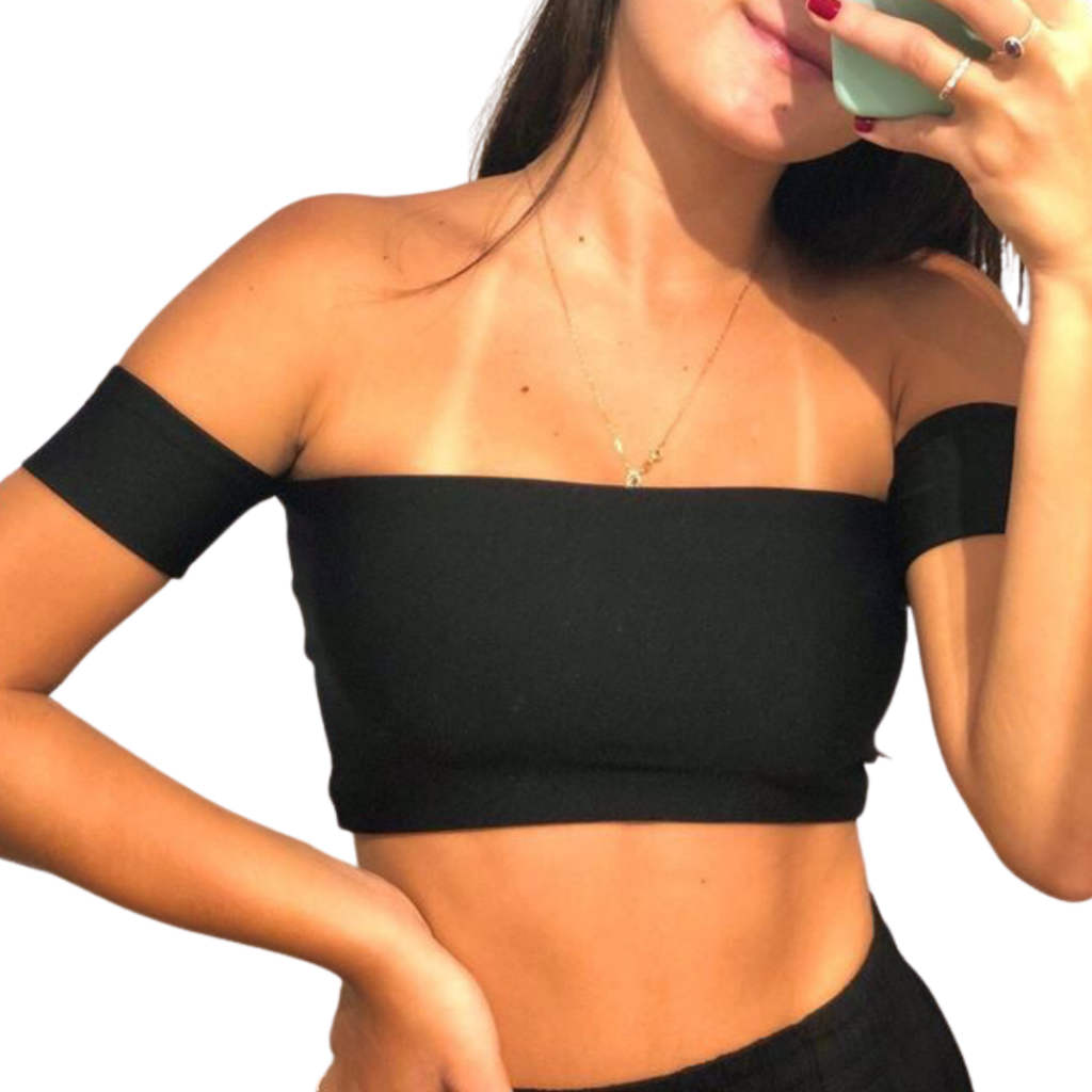 Cropped Ciganinha Blogueira Verão Sem Bojo