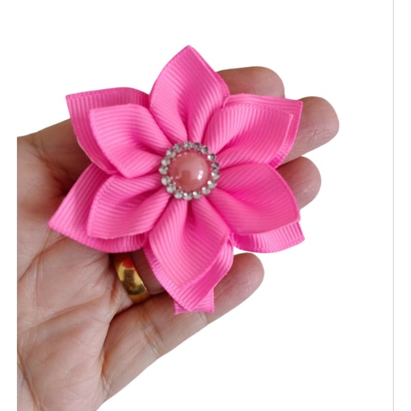 flor Moana Na Presilha Para Cabelo De Menina em Oferta na Shopee