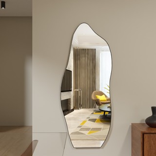 Espelho Orgânico Flame Moldura em Aluminio Corpo Inteiro Grande Indutrial Sala Hall Quarto em Oferta na Shopee