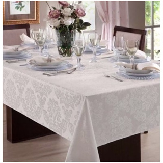 Toalha de mesa 4 cadeiras retangular no Jacquard em Oferta na Shopee