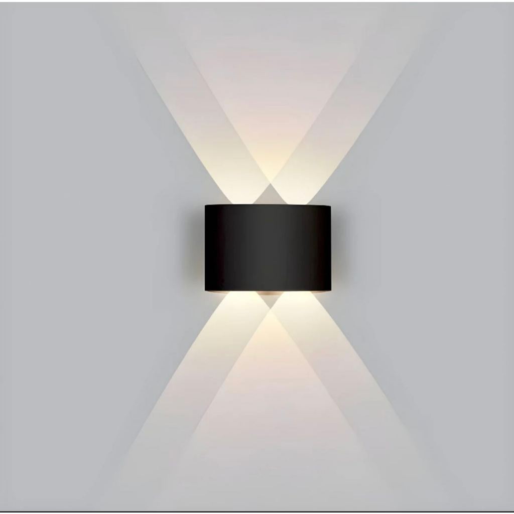 Luminária Arandela Led 4w Meia Lua 4 Fachos Parede Bivolt Luz Branca quente em Oferta na Shopee