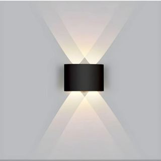 Luminária Arandela Led 4w Meia Lua 4 Fachos Parede Bivolt Luz Branca quente em Oferta na Shopee